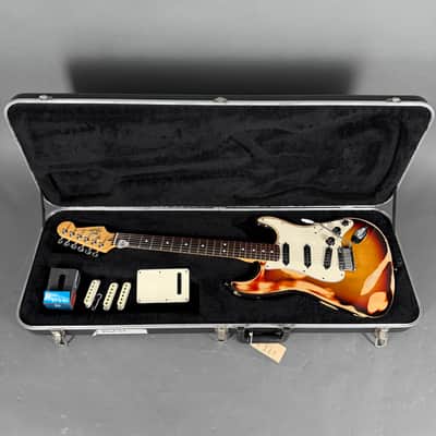 1991 Fender Stratocaster RW USA sunburst aged works fine case image 15