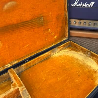 Vintage Gibson Les Paul Sg Rectangle Case Late 60’s Early 70’s Yellow Interior image 9