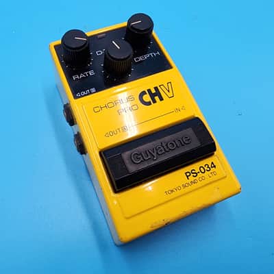 Rare Guyatone PS-034 Chorus Pro CH-V Guitar Effect Pedal Bass Japan Stereo Delay image 8