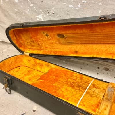 1960's Gibson Byrdland or ES-350T Thinline Guitar Case-Black Pebble-1960-1968 Vintage 17.5" Lower Bout image 9