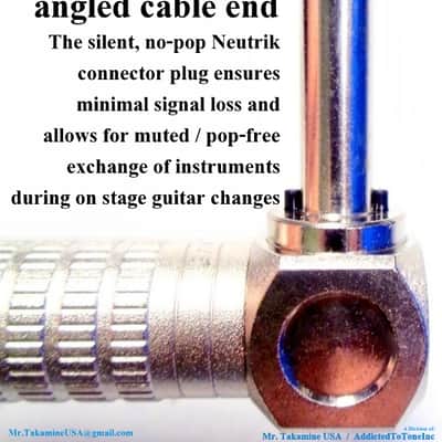 Takamine Guitar Cable TGC-1 5.5m / 18ft High Resolution Acoustic Guitar Cable image 5