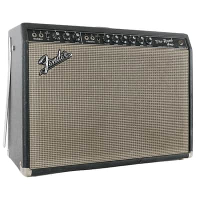 1967 Fender Pro Reverb Black Panel 2x12 Combo image 4