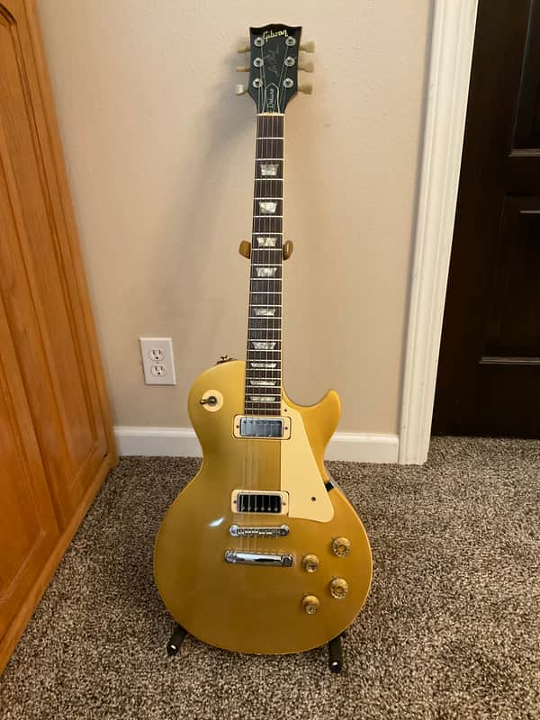 Gibson Les Paul Deluxe Goldto- mahogany back and sides image 1