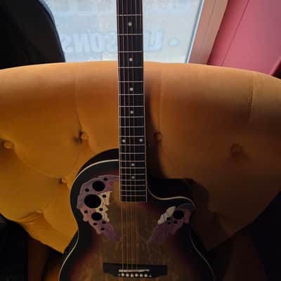 Glarry ovation style acoustic/ electric guitar image 5