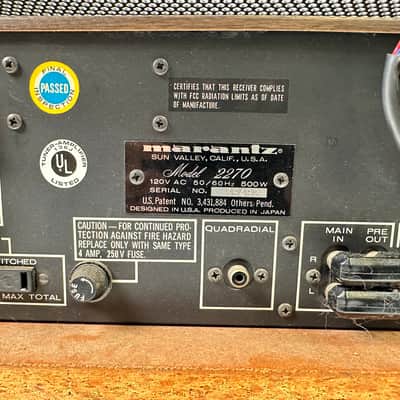 Marantz 2270 AM-FM Stereo Stereophonic Receiver image 15
