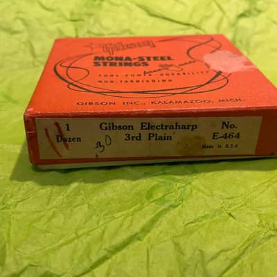 NOS vintage 1950's MONA-STEEL Gibson string box (third strings) ELECTRAHARP Hawaiian guitar case candy image 2