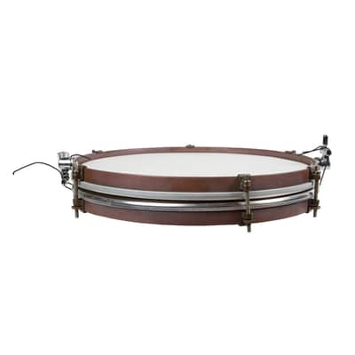 A&F Drum Co. 14” Brass Pancake Snare - Raw Patina image 4