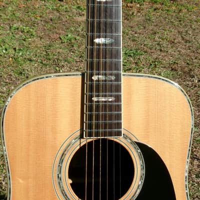 1980 Yairi YW-600 Dreadnought Guitar New Jacaranda Natural+Vintage Hard Case image 9