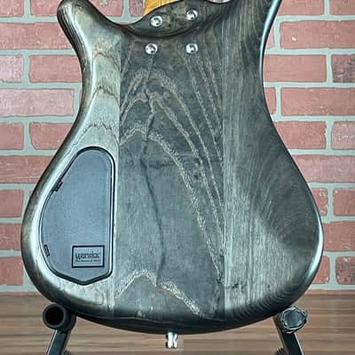 Warwick Pro Series Corvette Standard 5-string Electric Bass Guitar - Nirvana Black Transparent Satin image 12
