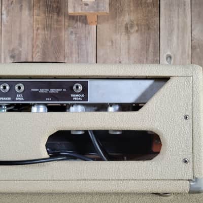 Fender Tremolux 6G9-A 1961 Rough Blonde Tolex Tone Ring Cabinet - Blonde image 12