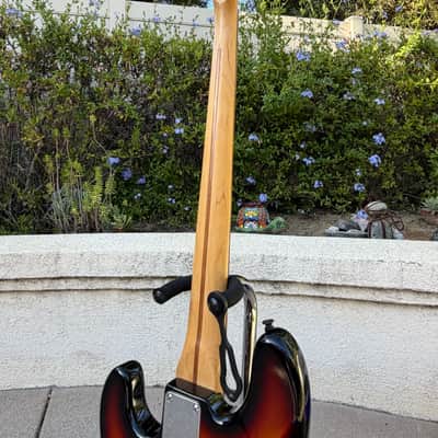 2002 Squier Standard Precision Bass Special P/J – 3-Color Sunburst - String-Through image 7