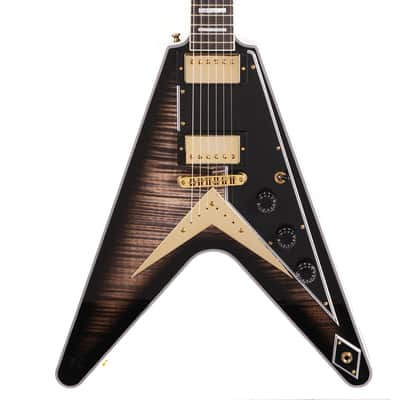 Gibson Custom Shop Flying V Custom Figured Top VOS Cobra Burst image 2