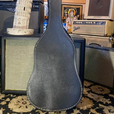 Fender Vintage Chipboard Acoustic Case 1960s 1970s - Black image 2