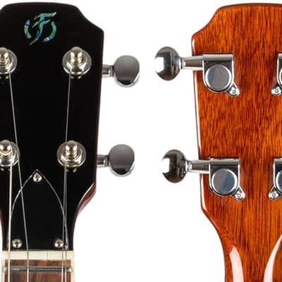 Flight VANGUARD TENOR TBK Rock Series Flamed Maple Top Mahogany Neck 4-String Electric Ukulele w/Padded Gig Bag image 10