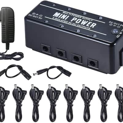 Rowin 8 Isolated 9V DC Outputs Mini Power Supply for Guitar Effects Pedal image 1