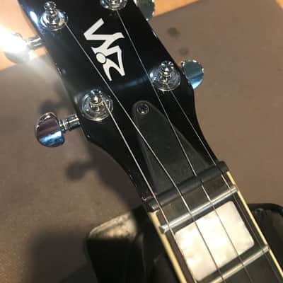 RISA Lp-432 Solid Body Electric Tenor Ukulele 2020s - Black image 3