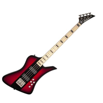 Jackson Guitars X Series Signature David Ellefson Kelly Bird IV Bass, Red Stripe image 2