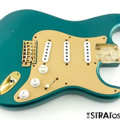 Fender Custom Shop 55 Journeyman LOADED BODY Strat Gold Hardware Ocean Turquoise image 1
