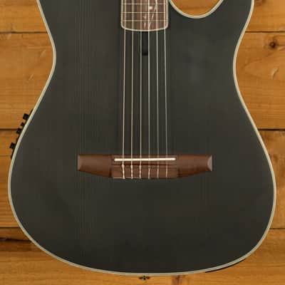 Ibanez TOD10N Tim Henson/Polyphia Electro-Nylon - Walnut - Transparent Black Flat image 8