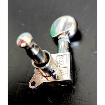 Kluson Nickel 6 in line Tuners, small rond butons, 1:18 MK6LN image 8