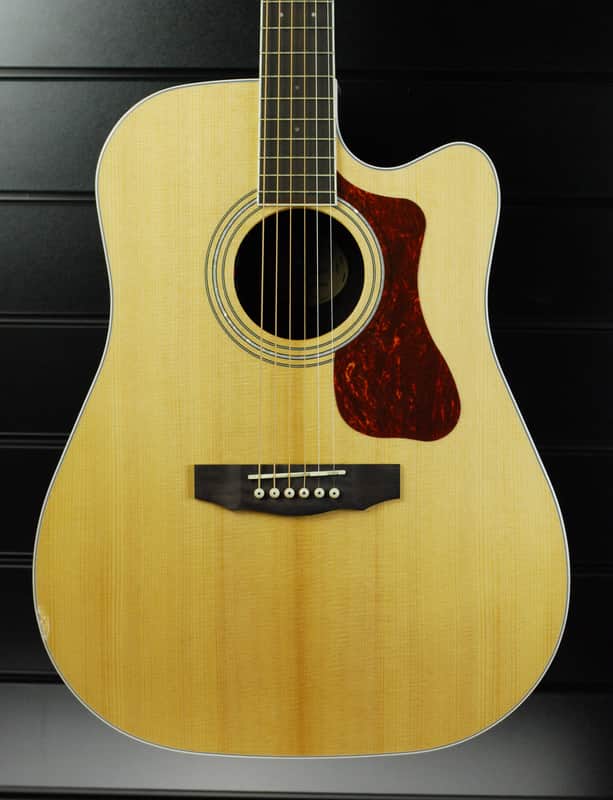 Guild Westerly Collection D-260CE Deluxe Sitka Spruce / Ebony Dreadnought with Cutaway image 1