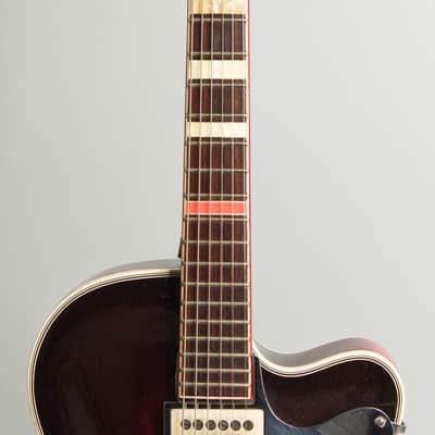 Framus Grand Star Black Rose Model 5/125 Arch Top Hollow Body Electric Guitar (1962), original black hard shell case. image 8