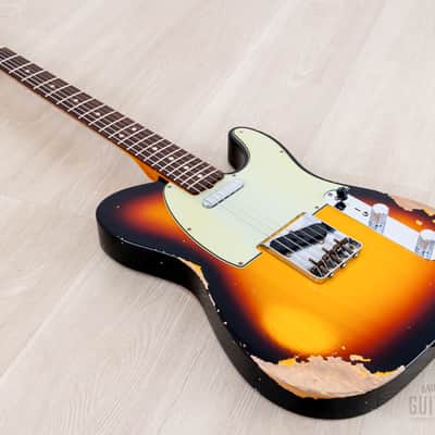 Fender Custom Shop 1963 Telecaster Heavy Relic Sunburst image 9