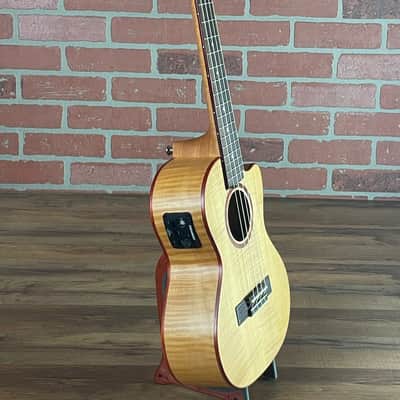Lanikai Flame Maple Tenor Acoustic-electric Ukulele image 4