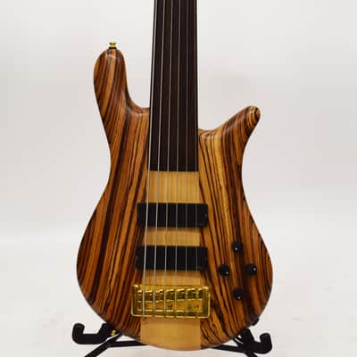 Spector Euro Series 6LX 6-String Fretless Bass Guitar with Zebrawood image 2