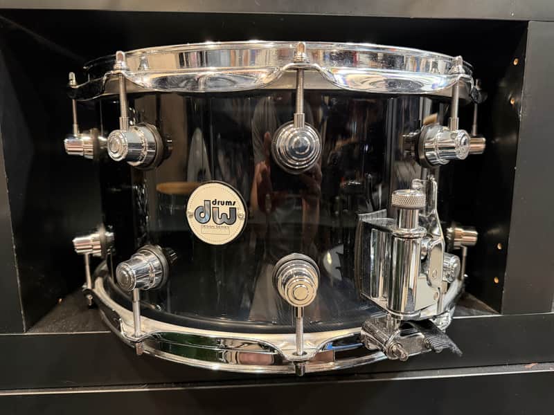 DW DDAC0814SSSM Design Series Limited Edition 8x14" 20-Lug Acrylic Snare Drum 2020 - Smoke image 1
