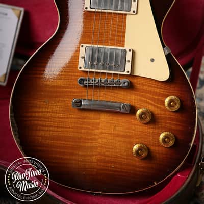 2020 Gibson Custom Shop 59' Les Paul Ultra Heavy Aged Murphy Lab Kindred Burst image 5