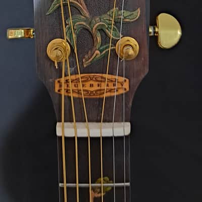 Blueberry NEW IN STOCK Handmade Acoustic Guitar Grand Concert Butterfly image 7