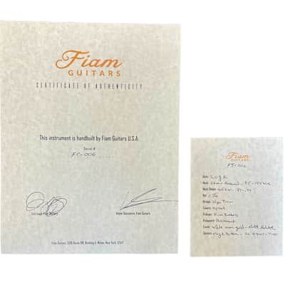 Fiam Guitars Mirari F5 2022 Aged White over Gold, by past Ronin luthier Izzy Lugo (Authorized Fiam Dealer) image 22