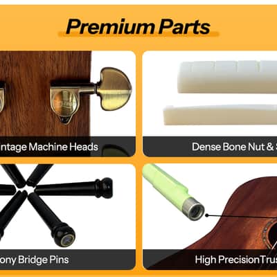 Bromo BAR 1 HM All-Solid Dreadnought Acoustic image 13