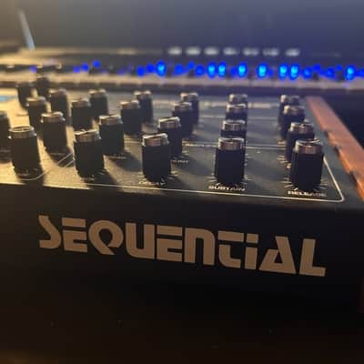 Sequential Prophet Rev2 Desktop 16-Voice Polyphonic Synthesizer 2018 - Present - Black with Wood Sides image 4