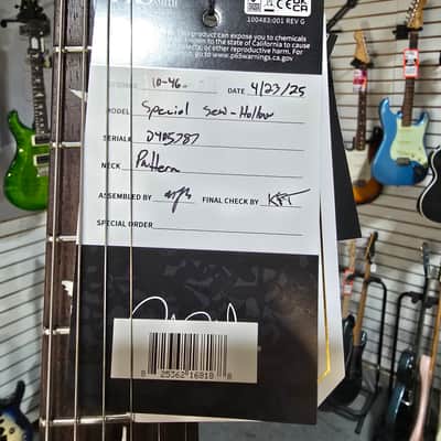 PRS Special Semi-Hollow - Electric Guitar - Faded Whale Blue w/ OHSC & PLEK*D #787 image 8