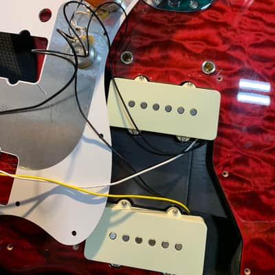 Fender 2024 Collection MIJ Hybrid II Jazzmaster 2024 Red Quilt Beryl QMT Japan w/ Bag image 15