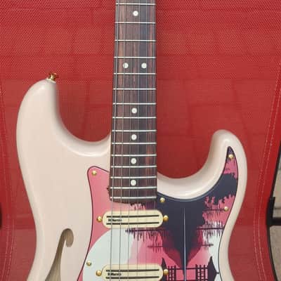 2024 FENDER AMERICAN PRO II THINLINE - SHELL PINK - MODS+CASE+ ALL OG PARTS image 2