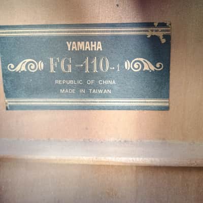 Yamaha FG-110-1 Black Label, 1976 image 2