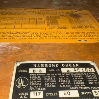 Hammond B-3 1969 - Walnut image 6
