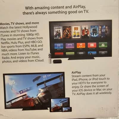 Apple Apple TV MD199LL/A 1080p Media Streamer in Original Packaging image 2