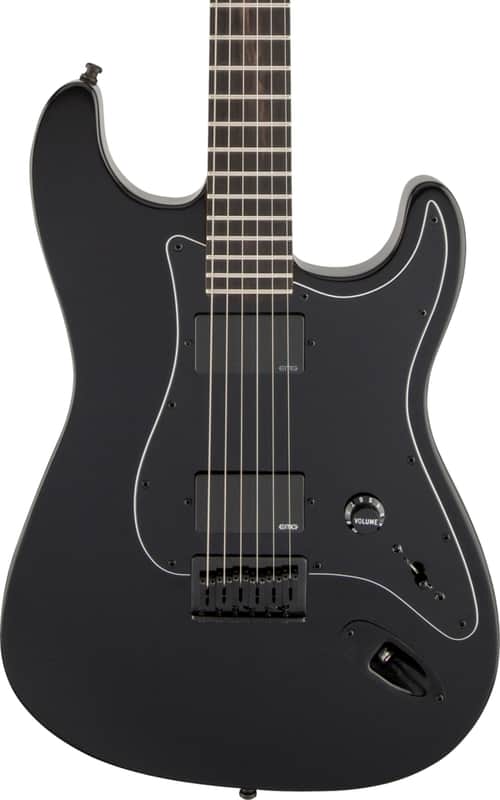 Fender Jim Root Signature Stratocaster Electric Guitar, Ebony Fingerboard, Flat Black image 1