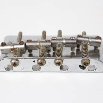 1971 Vintage Fender Jazz Bass Chrome BRIDGE w/Original Screws 1970's Precision Telecaster 1970's 1971 1972 1973 1969 Guitar image 4