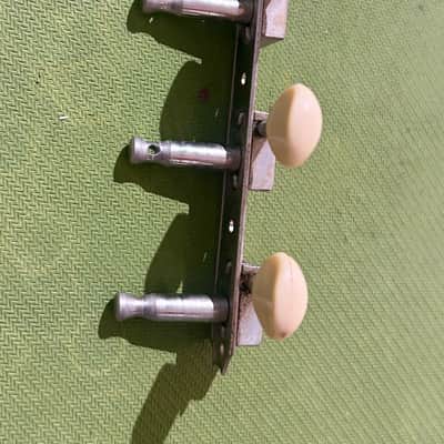 Vintage 1960s Kluson Deluxe Double Line 3x3 Tuner Treble Side image 3