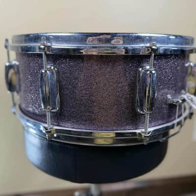 Slingerland Hollywood Ace 5.5x14" 8-Lug Snare Drum 1960 Smokey Sparkling Pearl image 5