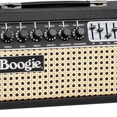 Mesa Boogie Mark IIC+ HRG 100-watt Amplifier Head Black with Wicker Grille image 1