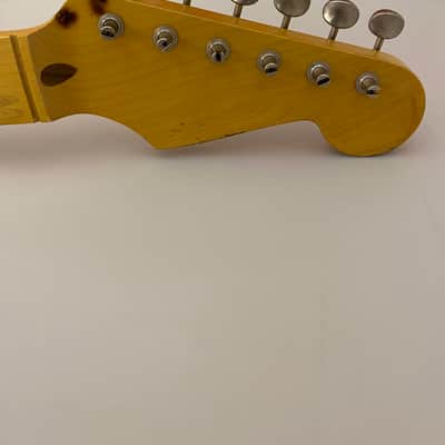 MJT Allparts Fender Stratocaster Neck Vintage Aged Relic w/ Tuners image 3