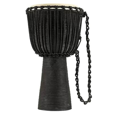 Meinl HDJ3-XL 13" Headliner Series Rope Tuned Black Wood Djembe Black River Series image 2