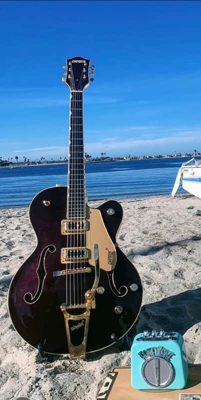 Gretsch G5420TG 135th Anniversary Limited Edition Electromatic Hollow Body with Bigsby 2018 - Two-Tone Dark Cherry Metallic/Casino Gold image 1
