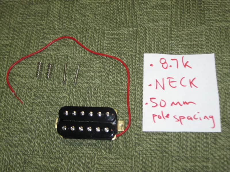 ONE used (less than light average wear) Epiphone BHC 57(CH)G Black Humbucker, 8.7k, Alnico V (+ screws & springs) for DOT: can go in Neck or Bridge position / for LP: Neck position / for SG Neck position (from 2010s) image 1